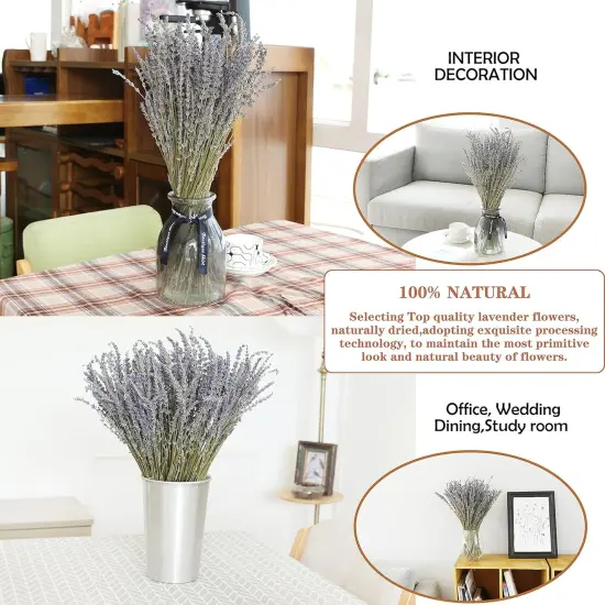 Dried Lavender Flowers Bundles 100% Natural Real Dry Flower for Home Decorations,Home Fragrance 350+ Stems {3}