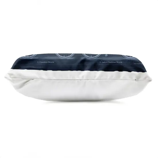 Stupell Industries Traditional Bicycle Styles Diagram Outdoor Printed Pillow design by Phillipa Katz, 14 x 7 x 20 {3}