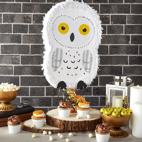 Small Owl Pull String Pinata for Woodland Birthday Party Decorations (17 x 13 In) {2}