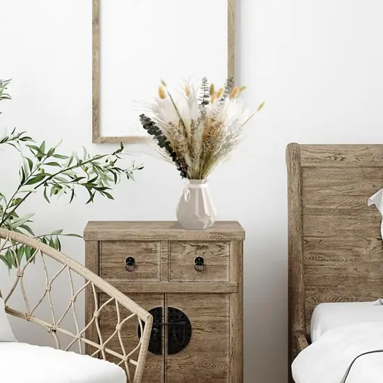 Natural Dried Flower Bouquet,17" Dried Flowers for Vase,Dried Floral Arrangements for Home D&eacute;cor Indoor with Pampas {3}