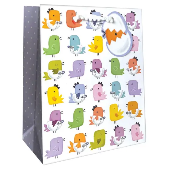Pack/6: Baby Chicks Gift Bag - 8 x 4 x 10" {1}