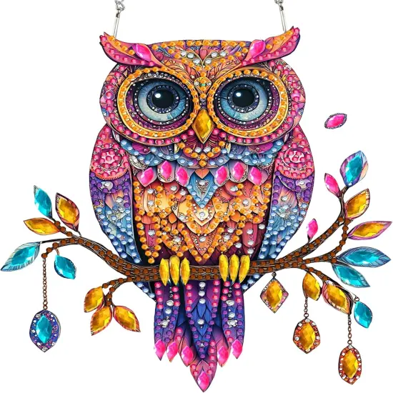 Hanging Diamond Art Kits for Adults Owl {1}