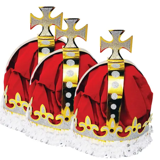 Royal Queen Crown with Glitter and Fringe Detail {1}