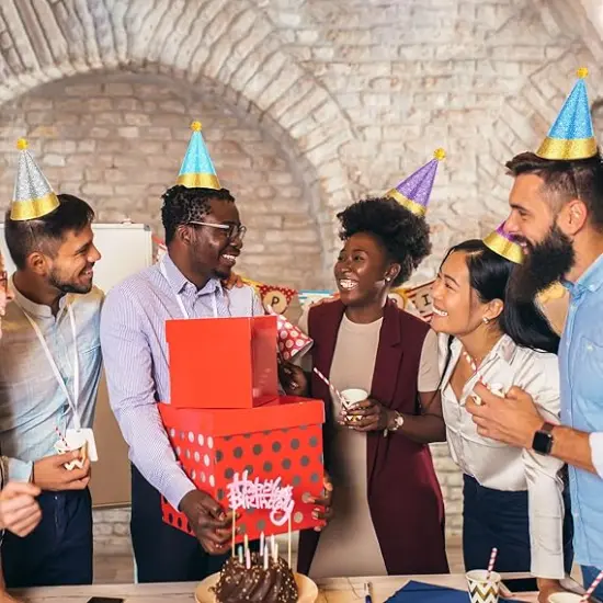 24 Pcs Colorful Party Hats with Pompoms, Glitter Birthday Party Cone Hats Paper Birthday Cone Hats for Birthday Party Supplies {5}