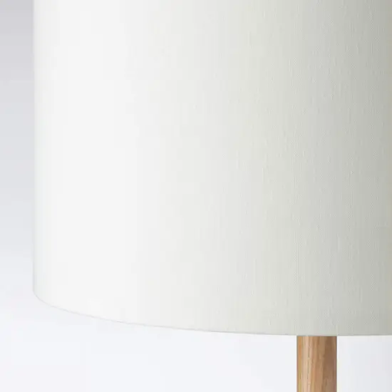 Adjustable Floor Lamp with Textile Shade Ash/white {7}