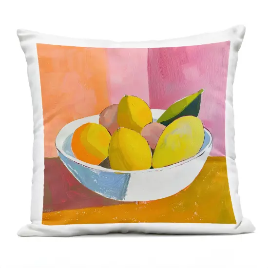 Stupell Industries Bold Kitchen Citrus Fruits Outdoor Printed Pillow design by Walker Noble, 18 x 7 x 18 {1}