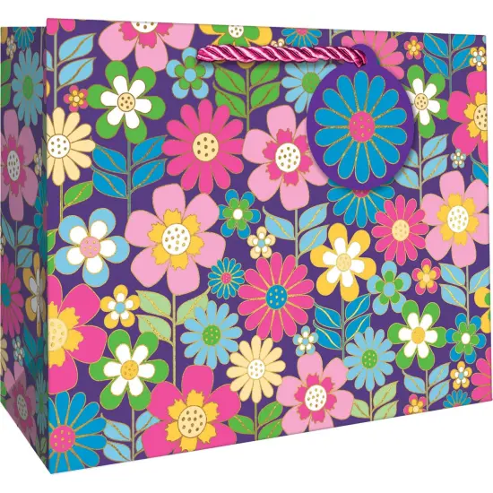 Pack/6: Dazzling Daisies Gift Bag - 10 x 4 x 8" {2}