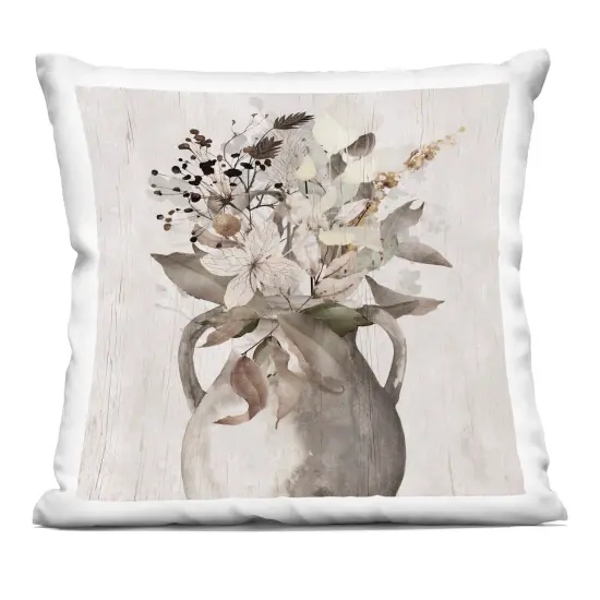 Stupell Industries Rustic Cottage Bouquet Decorative Printed Pillow design by Val Rhodes, 18 x 7 x 18 {1}