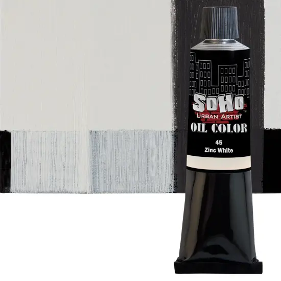 SoHo Urban Artist Oil Paint - 2 Pack, Zinc White 2 Pack - 170 ml Tube - Best Valued Oil Colors for Painting with Excellent Pigment Load {3}
