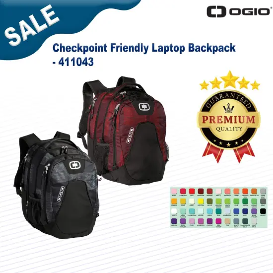 OGIO&reg; Checkpoint Friendly Laptop Backpack Charcoal {2}