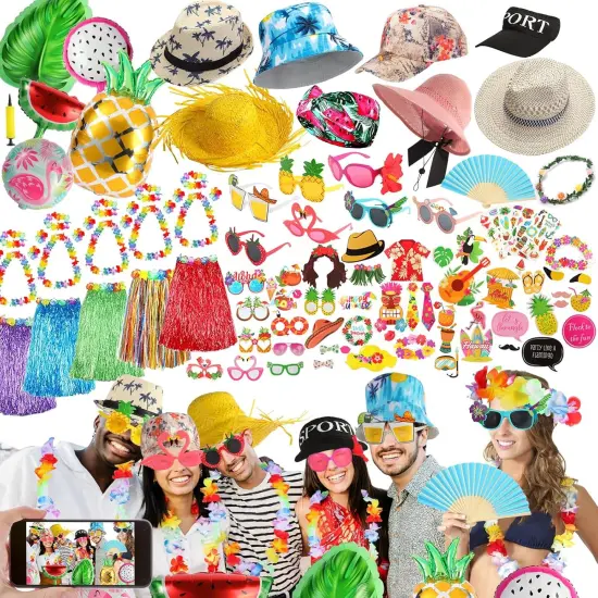 Bulk Summer Hawaiian Photo Booth Props {1}