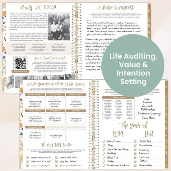 bloom daily planners 2025-26 Academic Planner, Soft Cover, 8.5" x 11", Whimsical Wildflowers {5}