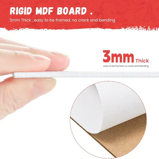 42 Pack 5x7 Inch Canvas Boards for Painting, 8oz Pre-Primed Small Canvas Panels, Acid-Free 100% Cotton for Acrylics Oil Watercolor Paints {4}