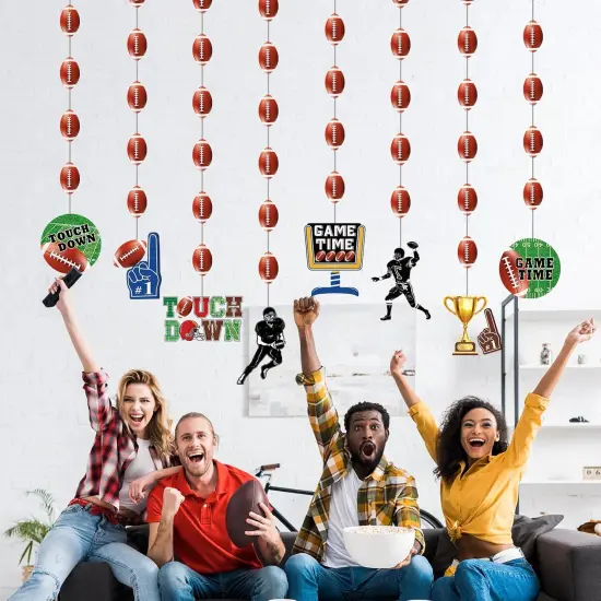 8 Pcs Football Garland Banner Football Party {4}