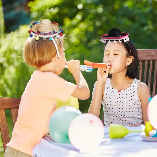 12 Pcs Cinco De Mayo Sombrero Headband Hats Bulk Mini Hat Headband with Fiesta Fabric Mexican Theme Decorations(Stylish) {5}