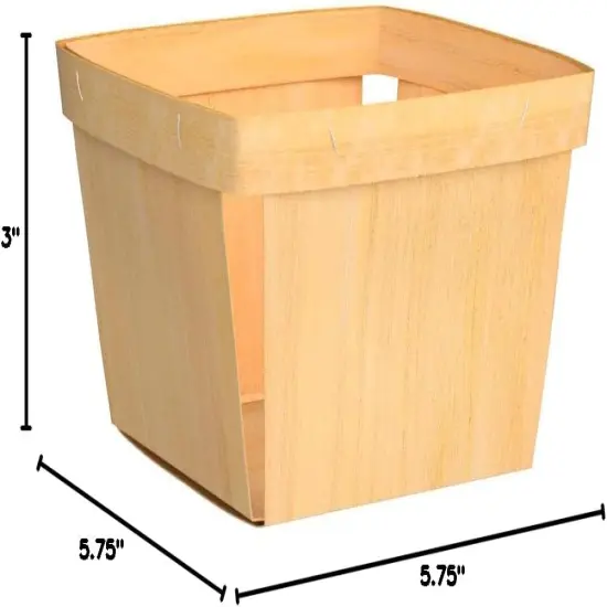 10 Pack Wood Crates Gift Baskets ; for Picking Fruit or Arts, Crafts {5}