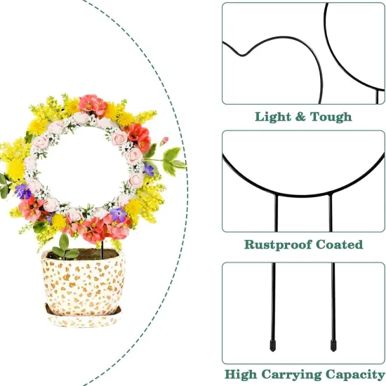 Black Metal Plant Trellis for Climbing Vines {3}