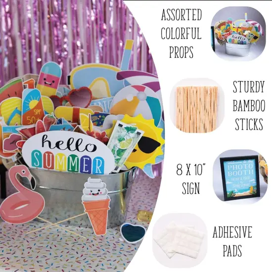 41 pcs of Summer Photo Booth Props {2}
