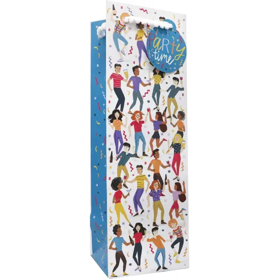 Pack/6: Dance Party Wine Bag - 4-1/2 x 4-1/2 x 14" {1}