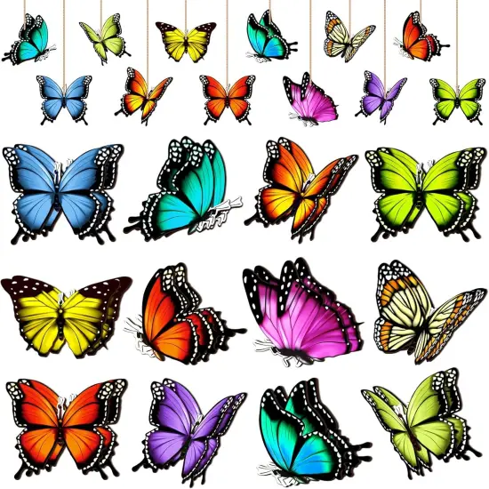 24 Pieces Spring Butterfly Ornament {1}