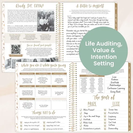 bloom daily planners 2025-26 Academic Planner, Soft Cover, 8.5" x 11", Moments of Grace {6}