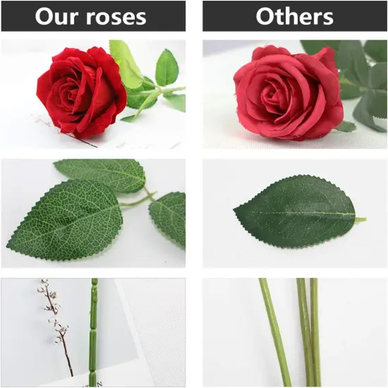 10pcs Purple Artificial Rose Flower Bouquet {3}