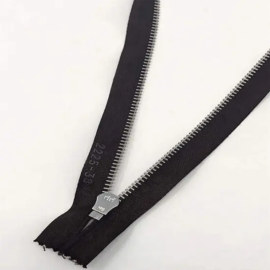 Zipper &ndash; 15" 6MM Brown Nickel Non-Separating Closed for Purses, Bags, and More {6}