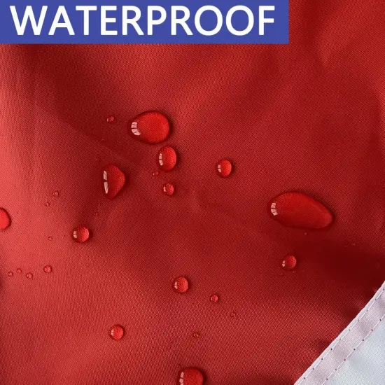 1.5x3Ft American Pleated Fan Flag with Embroidered Star- 100% Durable US Patriotic Half Fan Bunting Window Flag with 2 Brass Grommets {4}