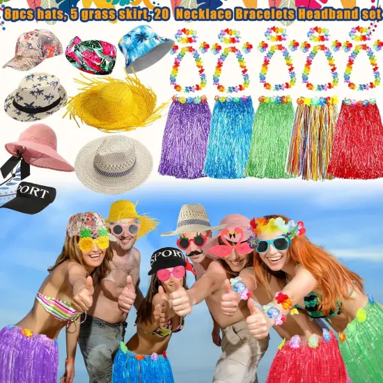 Bulk Summer Hawaiian Photo Booth Props {3}