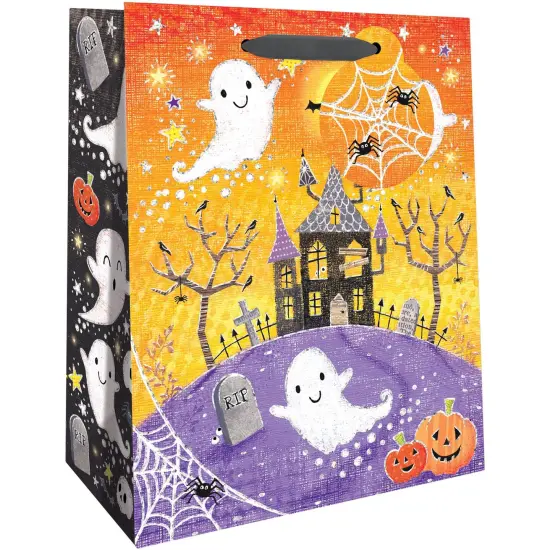 Pack/6: Halloween Ghosts Gift Bag - 8 x 4 x 10" {1}