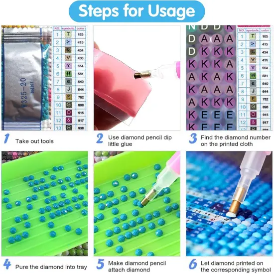 Diamond Painting Kits for Adults Grandma, Full Drill Round Rhinestone Diamond Painting Kits for Adults, Cross Stitch Embroidery Canvas for Crafts Home Wall Decor 30x40cm {4}