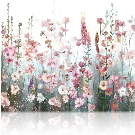 Paint by Numbers kit for Adults Flowers Pink {1}