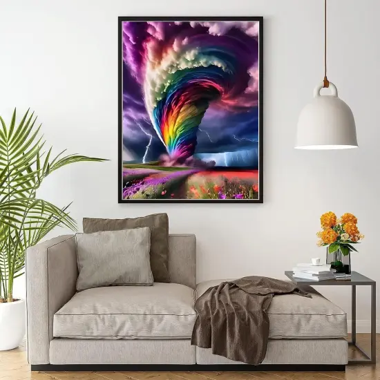 Aurora Diamond Painting Kits for Adults, 5D Diamond Art for Begginers, DIY Diamond Art Kits, Full Round Drill Diamond Paintings for Adults for Home Wall Decor, 12x16in {3}