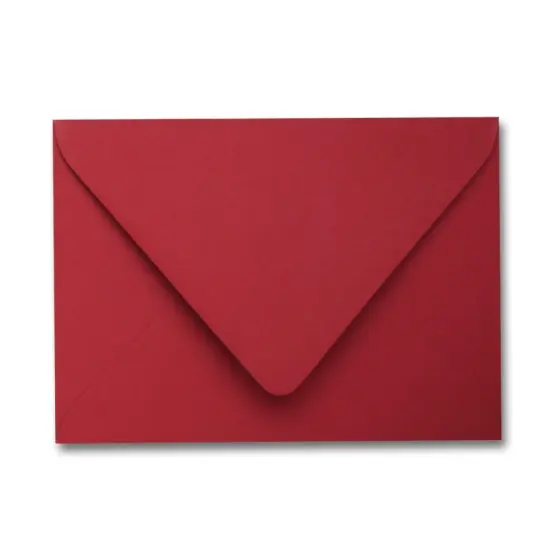 Colorplan SCARLET - 91 Lb. / 135 gsm / 8 pts Matte Premium Cardstock Paper Text A2 Euro Flap Envelopes Bulk Pack of 250 {1}