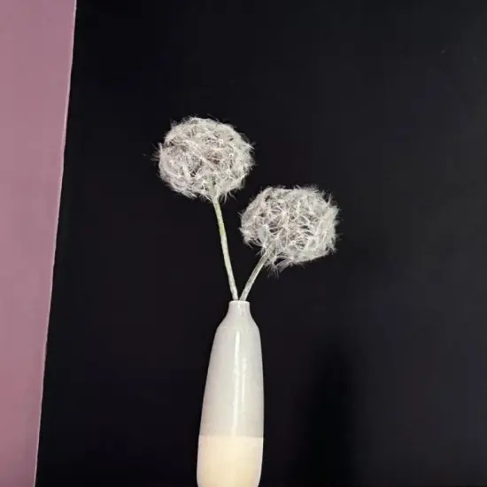 Artificial Dandelion Flowers for Home Decoration Faux Dandelions Long Stem Fake Dandelions Realistic White Dandelion Balls {6}