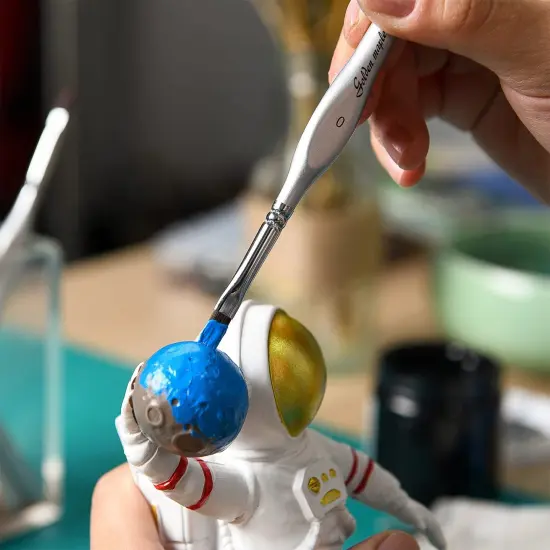 Golden Maple Detail Paint Brush Set, 15 PC Miniature Painting Brushes Kit Small Fine Paint Brush Set for Acrylic, Enamel, Watercolor, Oil, Model Painting {6}