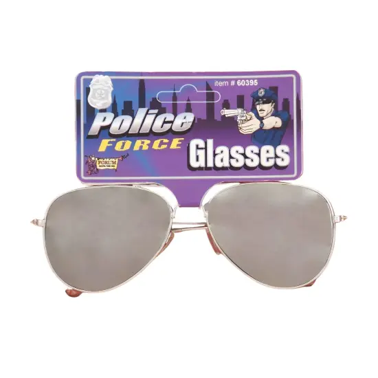 Police Mirrored Costume Sunglasses {3}