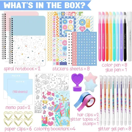 2-Pack DIY Journal Kit - Multicolored {4}