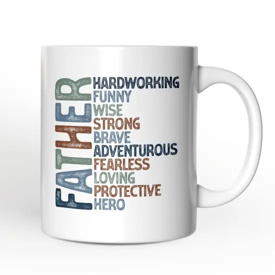 Father Definition Mug, Inspirational Gift for Hero Dads {4}