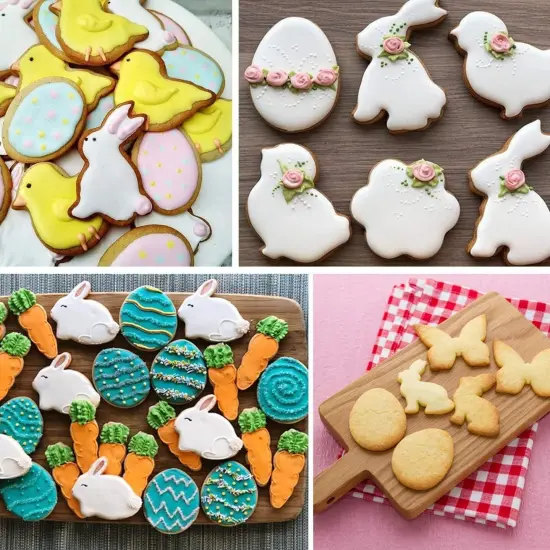 Easter Cookie Cutter Set - 12 Pieces Stainless Steel Cookie Cutters for Baking {3}