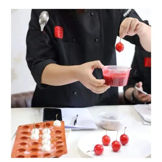 Mini 24-Cavity Semi Sphere Silicone Mold, Baking Mold for Making Chocolate, Cake, Jelly, Dome Mousse {6}