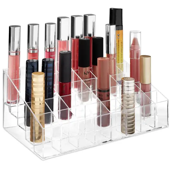 Casafield 40 Slot Acrylic Lipstick & Makeup Organizer - Cosmetic Display Case - Clear {2}