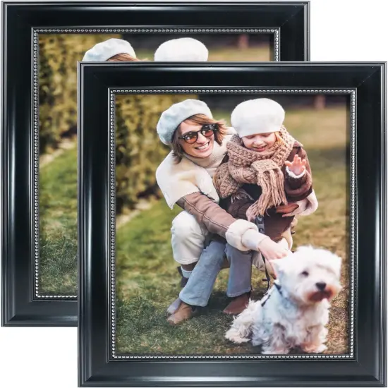 8x10 Picture Frames, Real Glass, Display Photos for Wall or Tabletop {1}
