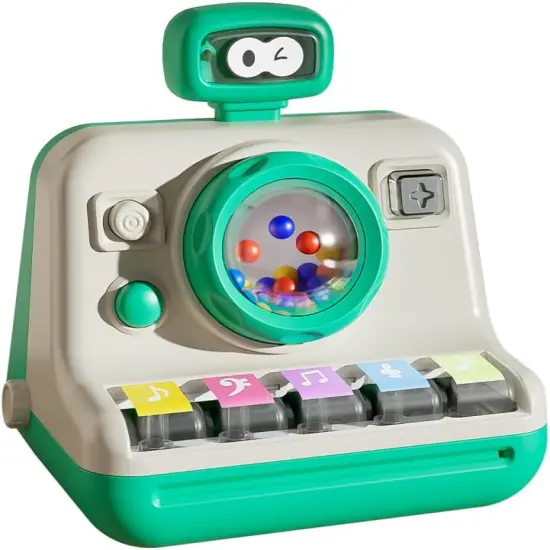 Baby Piano Musical Instruments Toys - Camera Themed Light Up Interactive Toys for Toddlers 1-3 Tummy Time & Infant Activity, 6-12 Month Toys First Birthday Gifts for Boys Girls Learning {4}