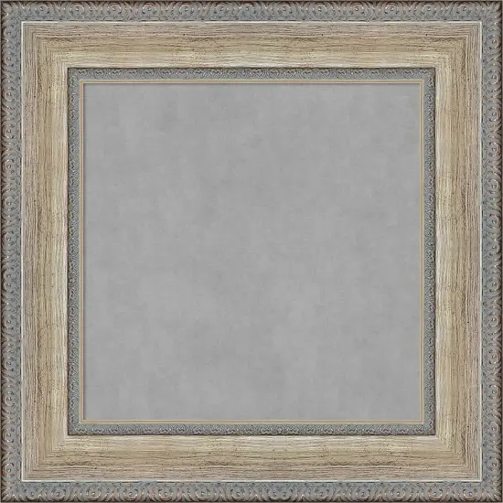 Fleur Silver Wood Framed Magnetic Board {1}