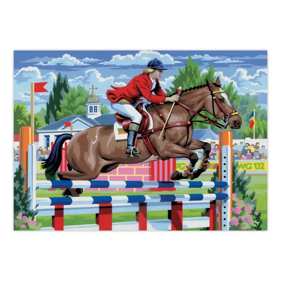 PJL18 | Painting by numbers&trade; 13pc 11.25" x 15.375" Show Jumping Painting Project {2}