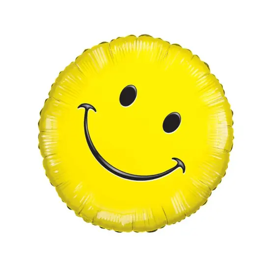 Happy Face 9 Inch Foil Balloon Air Fill Only {6}