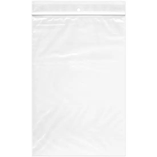Plymor 6" x 9", 2 Mil with Hang-Hole Zipper Reclosable Plastic Bags {1}