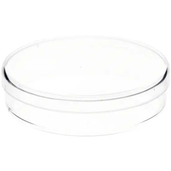 Pioneer Plastics 032C Clear Small Round Petri Dish Plastic Container, 2.75" W x 0.625" H {1}