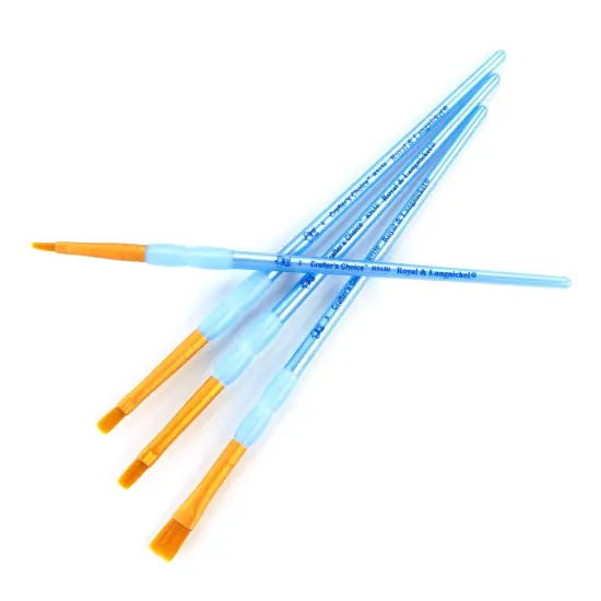 RCC 202 | Crafter's Choice&trade; 4pc Golden Taklon Shader Brush Set {6}